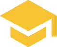 Graduation cap icon representing enrollment